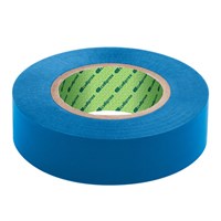 Изолента ПВХ 19 мм х 20 м, СИБРТЕХ, 130 мкм, цвет – синий, 88793 670330