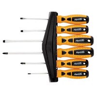Набор отверток SL/Ph, 6 шт., SPARTA Point, CrV, двухкомпонентные рукояти, пластиковый футляр, 11782 670087