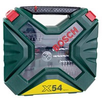 Набор оснастки, 5 сверл по дереву, 5 по камню, 6 по металлу, 36 бит, BOSCH X-LINE-54 2607010610 671186