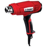 Фен технический сетевой, 1600 Вт, насадки 3 шт., 550 градусов, расход воздуха 550 л/мин, ЗУБР ФТ-1600 671159