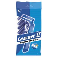 Бритвы одноразовые КОМПЛЕКТ 5 шт. LASER 2 (аналог Gillette 2), 5015911101086 608440