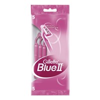 Бритвы одноразовые КОМПЛЕКТ 5 шт., GILLETTE (Жиллет) BLUE 2, для женщин 602765