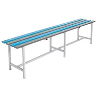 Скамья пластиковая влагостойкая на металлокаркасе 