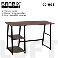 Стол на металлокаркасе BRABIX 