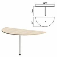 Стол приставной полукруг 