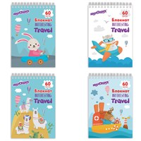 Блокнот А5 146х205 мм, 60 л., гребень, картон, клетка, ЮНЛАНДИЯ, 