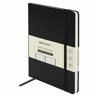 Блокнот А5 (130х210 мм), BRAUBERG ULTRA, балакрон, 80 г/м2, 96 л., в точку, черный, 113040 113040