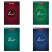 Блокнот МАЛЫЙ ФОРМАТ А6 97х145 мм, 60 л., гребень, картон, клетка, BRAUBERG, 