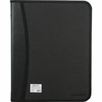 Папка на молнии пластиковая BRAUBERG, А4, 350х282х33 мм, 2 отделения, 4 кармана, бизнес-класс, черная, 225166 225166