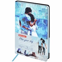 Ежедневник недатированный А5 (138х213 мм), BRAUBERG VISTA, под кожу, гибкий, 136 л., 