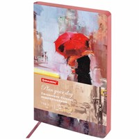 Ежедневник недатированный А5 (138х213 мм), BRAUBERG VISTA, под кожу, гибкий, 136 л., 