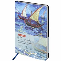 Ежедневник недатированный А5 (138х213 мм), BRAUBERG VISTA, под кожу, гибкий, 136 л., 