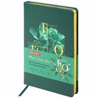 Ежедневник недатированный А5 (138х213 мм), BRAUBERG VISTA, под кожу, твердый, 136 л., 