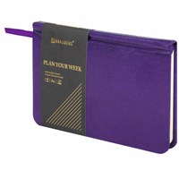 Еженедельник недатированный МАЛЫЙ ФОРМАТ 95х155 мм, А6, BRAUBERG 