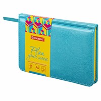 Еженедельник недатированный МАЛЫЙ ФОРМАТ 95х155 мм А6 BRAUBERG 