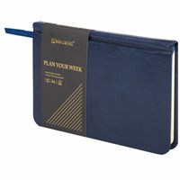 Еженедельник недатированный МАЛЫЙ ФОРМАТ 95х155 мм, А6, BRAUBERG 