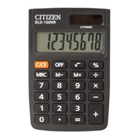 Калькулятор карманный CITIZEN SLD-100NR (90х60 мм), 8 разрядов, двойное питание 250086