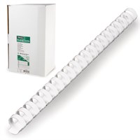 Пружины пластиковые для переплета, КОМПЛЕКТ 100 шт., 19 мм (для сшивания 121-150 л.), белые, FELLOWES, FS-53474 530078