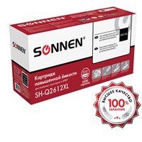 Картридж лазерный SONNEN (SH-Q2612XL) для HP LJ 1010/1012/1015/1018/1020/1022/M1319F/3020/3030/3050/3052, ресурс 6000 стр., 364094 364094