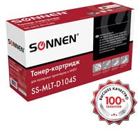 Картридж лазерный SONNEN (SS-MLT-D104S) для SAMSUNG ML-1660/1665 и другие, ВЫСШЕЕ КАЧЕСТВО, ресурс 1500 стр., 362914 362914