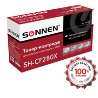 Картридж лазерный SONNEN (SH-CF280X) для HP LaserJet Pro M401/M425, ВЫСШЕЕ КАЧЕСТВО, ресурс 6500 стр., 362438 362438