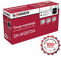 Картридж лазерный SONNEN (SH-W2070A) для HP CLJ 150/178 ВЫСШЕЕ КАЧЕСТВО, черный, 1000 страниц, 363966 363966