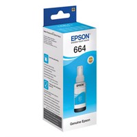 Чернила EPSON 664 (T6642) для СНПЧ Epson L100/L110/L200/L210/L300/L456/L550, голубые, ОРИГИНАЛЬНЫЕ, C13T66424A 360973