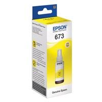 Чернила EPSON 673 (T6734) для СНПЧ Epson L800/L805/L810/L850/L1800, желтые, ОРИГИНАЛЬНЫЕ, C13T67344A/498 361044