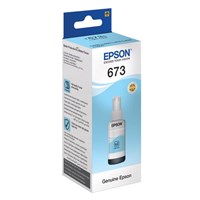 Чернила EPSON 673 (T6735) для СНПЧ Epson L800/L805/L810/L850/L1800, светло-голубые, ОРИГИНАЛЬНЫЕ, C13T67354A/598 361045