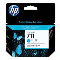 Картридж струйный для плоттера HP (CZ134A) Designjet T120/520, №711, голубой, комплект 3 шт. х 29 мл, оригинальный 361315