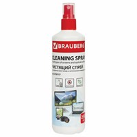 Чистящая жидкость-спрей BRAUBERG для экранов всех типов и оптики, универсальная, 250 мл, 510117 510117