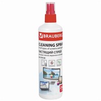 Чистящая жидкость-спрей BRAUBERG для LCD (ЖК)-мониторов, оптики и стекол, 250 мл, 510120 510120