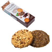 Печенье БИСКОТТИ (Россия) с фундуком, шоколадом и вафельной крошкой, сдобное, 100 г 620759