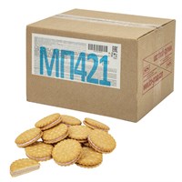 Печенье-сэндвич затяжное ЯШКИНО с начинкой из клубничного крема, гофрокороб 3,4 кг, МП421 622151