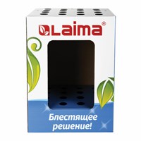 Дисплей для швабр напольный LAIMA, 50х37х37 см, 16 отверстий, картон, 504998 504998