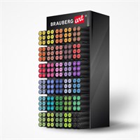 Дисплей настольный для размещения маркеров для скетчинга BRAUBERG ART, 30 ячеек, 180 маркеров (в комплект не входят), 504907 504907