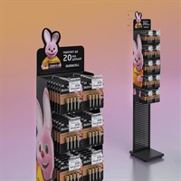 Стойка для размещения товара напольная DURACELL, 10 крючков, 80051190 505960