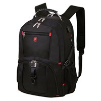 Рюкзак GERMANIUM UPGRADE Max, 3 отделения, отделение для ноутбука, USB-порт, UP-5, черный, 49х34х24 см, 271669 271669