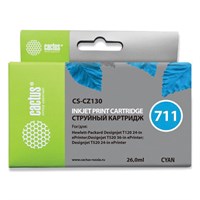 Картридж струйный CACTUS (CS-CZ130) для плоттеров HP DesignJet T120/T520, голубой 362813