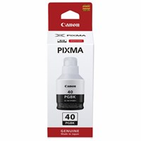 Чернила CANON (GI-40BK) для СНПЧ Pixma G5040/G6040/GM2040, черные, ресурс 6000 страниц, оригинальные, 3385C001 363617