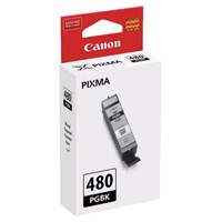 Картридж струйный CANON (PGI-480PGBK), для PIXMA TS704/TS6140, пигмент черный, ресурс 200 страниц, 2077C001 363211