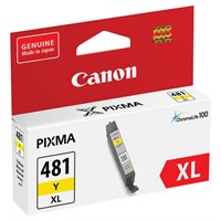 Картридж струйный CANON (CLI-481Y XL) для PIXMA TS704 / TS6140, желтый, ресурс 512 страниц, оригинальный, 2046C001 363220