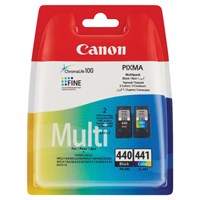 Картридж струйный CANON (PG-440/CL-441) PIXMA MG2140/MG3140, оригинальный КОМПЛЕКТ 2 цвета, 180 страниц, 5219B005 363188