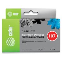 Картридж струйный CACTUS (CS-PFI107C) для CANON PF680/685/780/785, голубой 362789