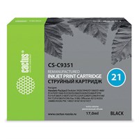 Картридж струйный CACTUS (CS-C9351) для HP Deskjet 3920/3940/officeJet4315, черный 361837