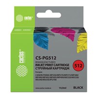 Картридж струйный CACTUS (CS-PG512) для CANON Pixma MP240, черный 362002