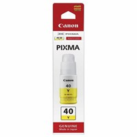 Чернила CANON (GI-40Y) для СНПЧ Pixma G5040/G6040, желтые, ресурс 7700 страниц, оригинальные, 3402C001 363614
