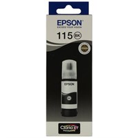 Чернила EPSON 115 (C13T07C14A) для СНПЧ L8160/L8180, черные пигментные, объем 70 мл, ОРИГИНАЛЬНЫЕ 364018