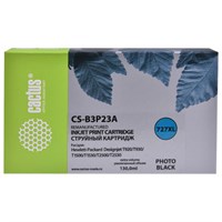 Картридж струйный CACTUS (CS-B3P23A) для HP DesignJet T920/T1500, фото черный 363690