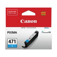 Картридж струйный CANON (CLI-471С) PIXMA MG5740/MG6840/MG7740, голубой, оригинальный, ресурс 311 стр., 0401C001 362262